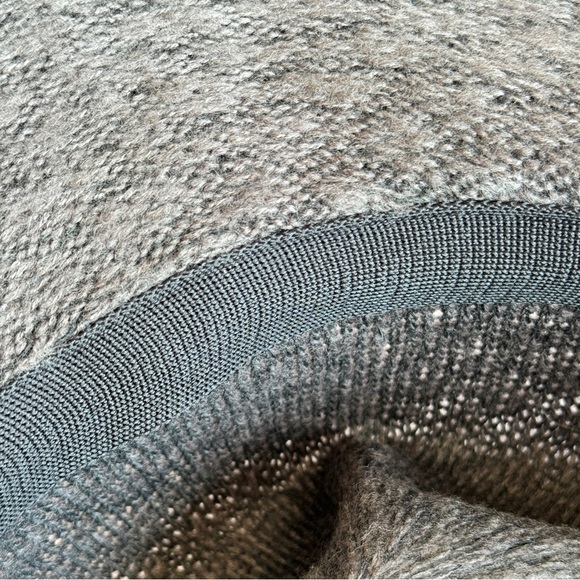 JUNE 21 Fedora Hat OS Charcoal Sweater Knit Pinched Crown Packable Casual - Picture 6 of 14